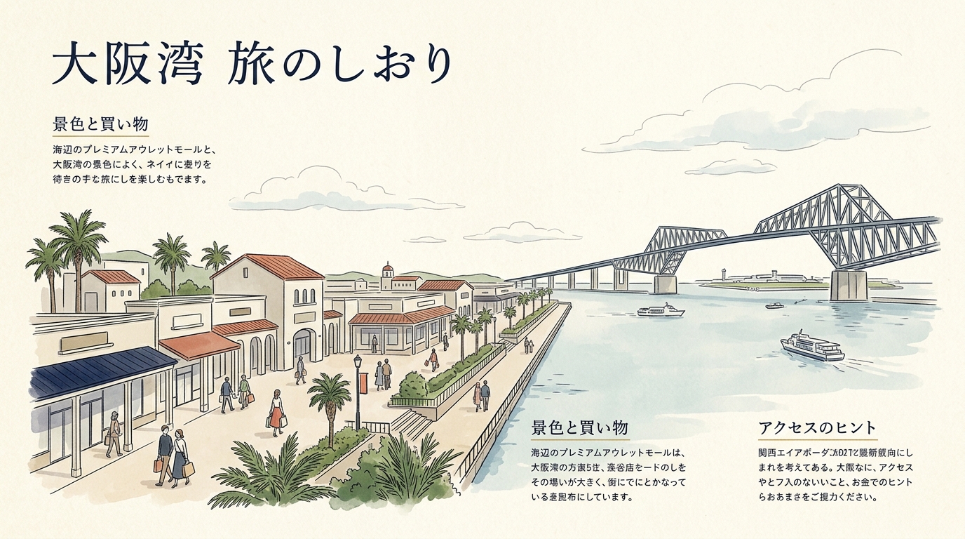 臨空城 Outlet 海灣與關西機場聯絡橋